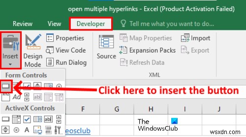 How to open multiple links from Excel at once