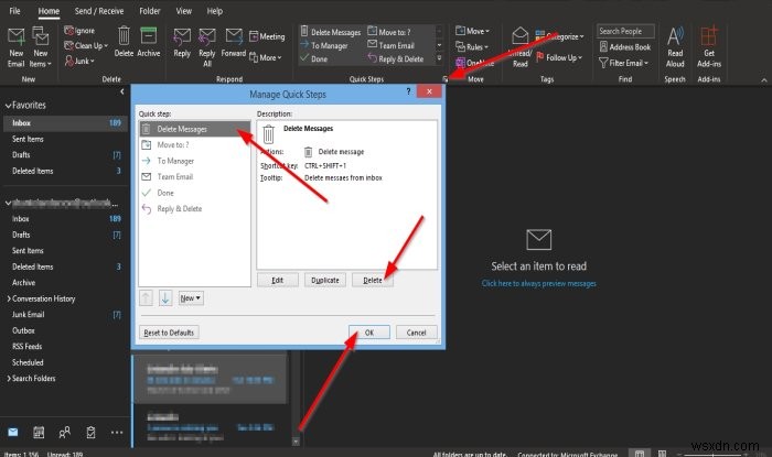 How to Create, Edit, and Delete Quick Steps in Outlook