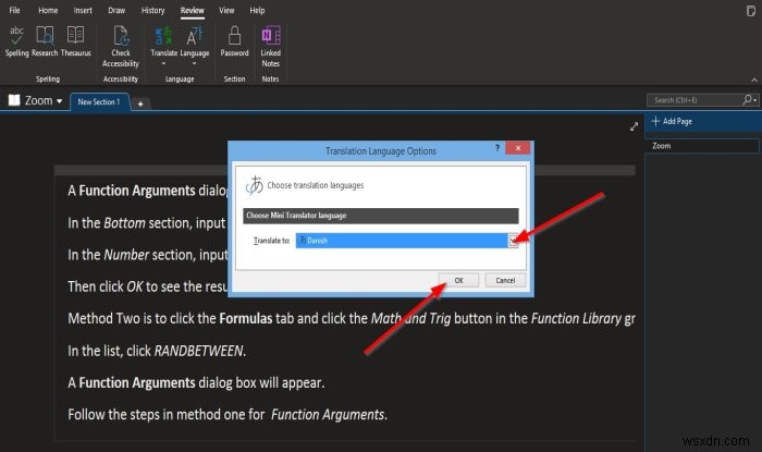How to translate text into a different language in Microsoft Office
