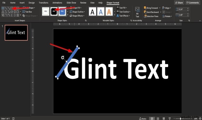 How to make a Glint or Sparkle Text animation in PowerPoint
