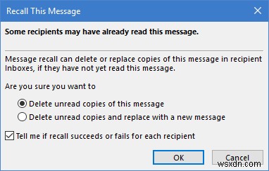 How to recall and replace an email message in Microsoft Outlook or Outlook 365