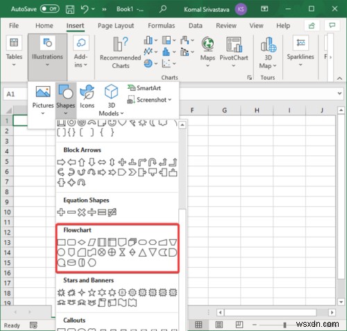 How to Create a Flowchart in Microsoft Excel