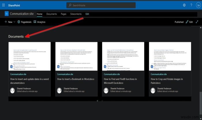 How to upload Documents to your SharePoint Site