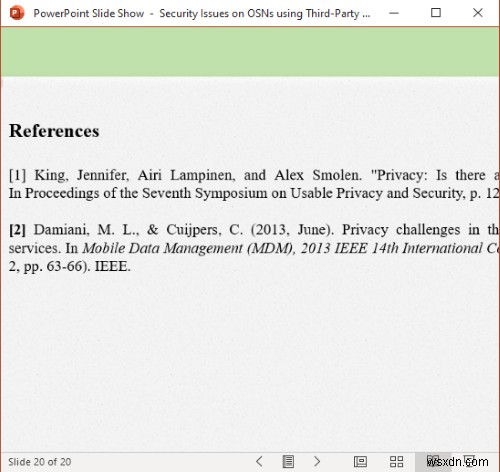 How to put References or cite Sources in PowerPoint