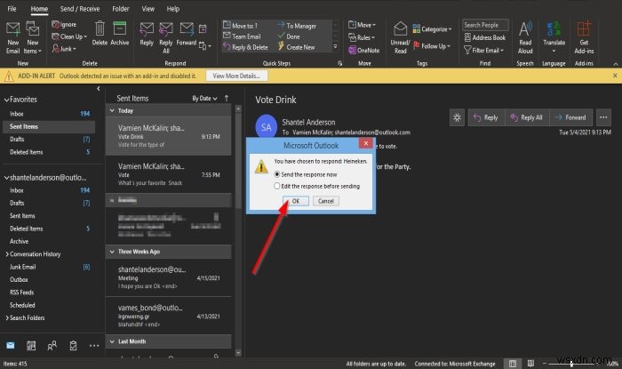 How to create an Email Poll in Outlook