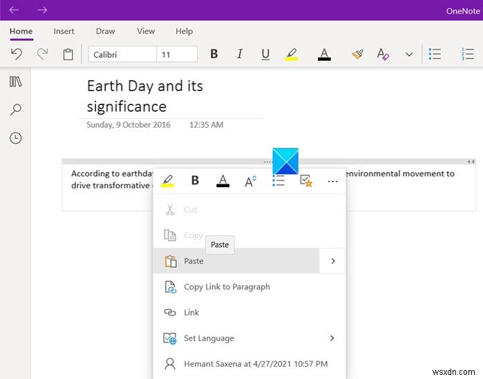 How to embed Pinterest Pins in OneNote or Word