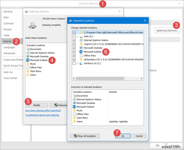 Microsoft Outlook Search grayed out or not working