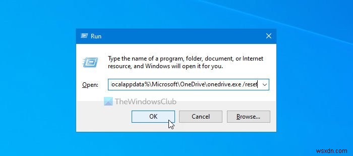OneDrive needs your attention, Start syncing again by signing in