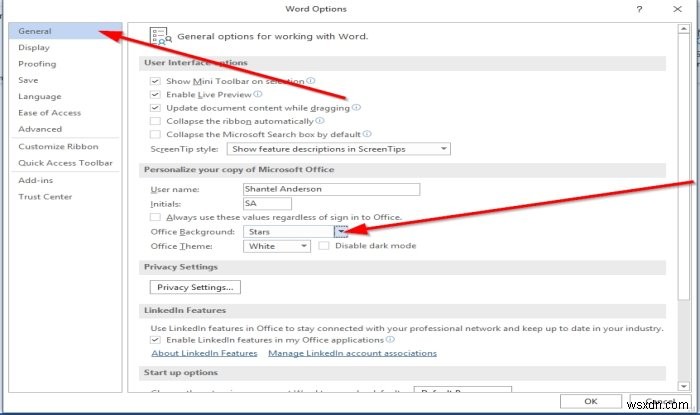 How to enable Office Background in Microsoft Office