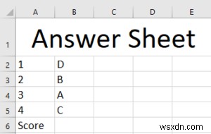 How to create an automated quiz in Microsoft Excel