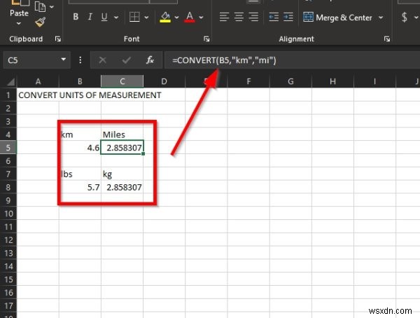 How to use Measurement Converter in Microsoft Office