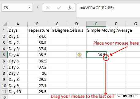 How to calculate Simple, Weighted, and Exponential Moving Averages in Excel