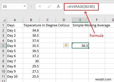 How to calculate Simple, Weighted, and Exponential Moving Averages in Excel