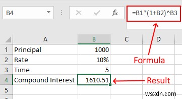 How to calculate Compound Interest in Excel