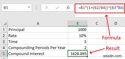 How to calculate Compound Interest in Excel