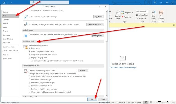 How to create Desktop Alerts for Email arrival in Outlook