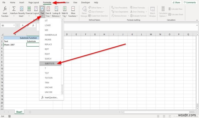 How to use Substitute and Replace Functions in Microsoft Excel