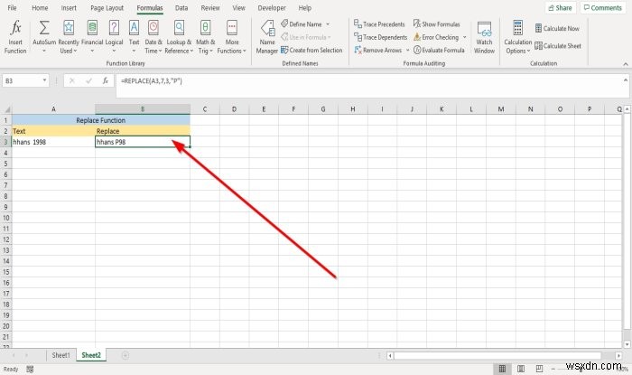 How to use Substitute and Replace Functions in Microsoft Excel