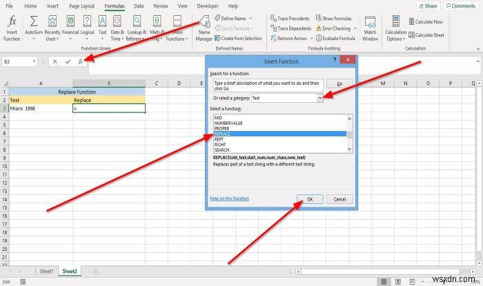 How to use Substitute and Replace Functions in Microsoft Excel