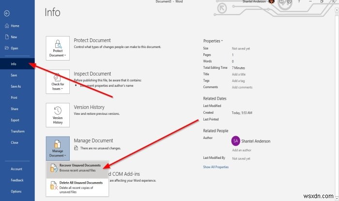 How to manage Document Versions in Word