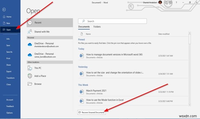 How to manage Document Versions in Word