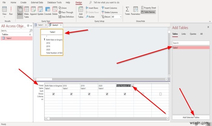 How to create Calculated Fields in Query in Microsoft Access