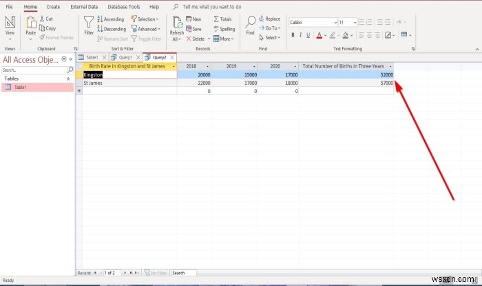 How to create Calculated Fields in Query in Microsoft Access