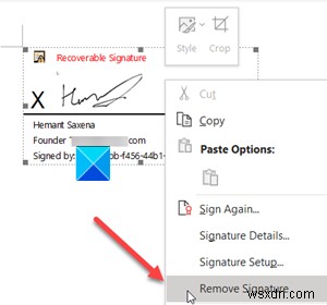 How to add or remove a Digital Signature in Microsoft Excel