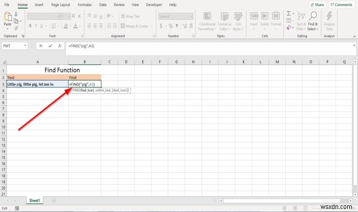 How to use the Find and FindB functions in Microsoft Excel