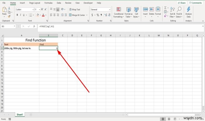 How to use the Find and FindB functions in Microsoft Excel
