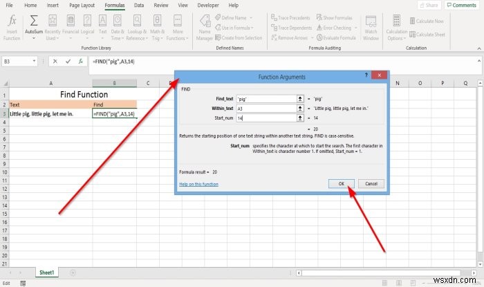 How to use the Find and FindB functions in Microsoft Excel