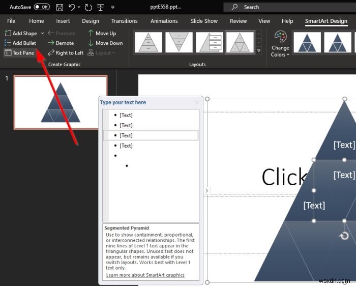 How to create and insert a Pyramid into your PowerPoint presentation