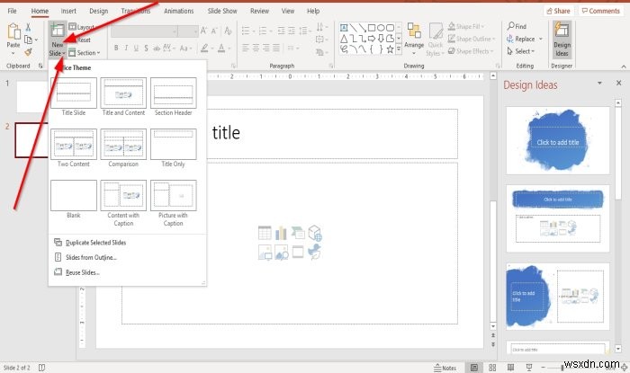 How to add and remove Slide Layout in PowerPoint