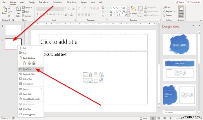 How to add and remove Slide Layout in PowerPoint