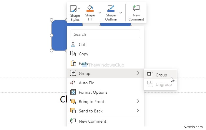 How to group or ungroup objects in PowerPoint Online and Google Slides