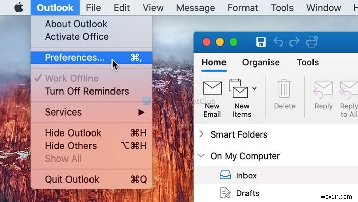 How to turn off Outlook Reminders and Reminder Sound on Mac