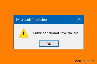 Microsoft Publisher cannot save the file as PDF in Windows 11/10
