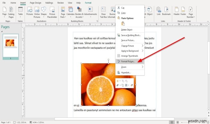 How to Position Images using Position Object in Microsoft Publisher