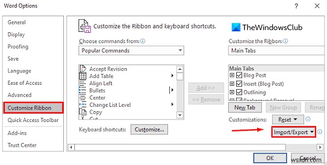 How to Export and Import Office Ribbon Menu Settings