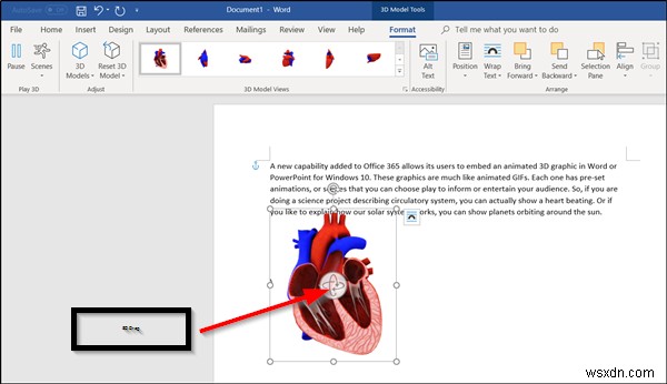 How to add animated 3D Graphics to Microsoft Word