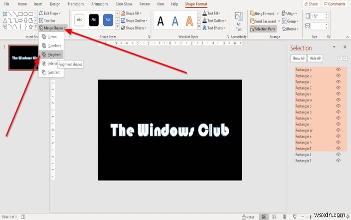 How to create a Particle Text effect or Explosion animation in PowerPoint