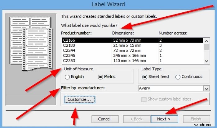 How to create Labels in Microsoft Access