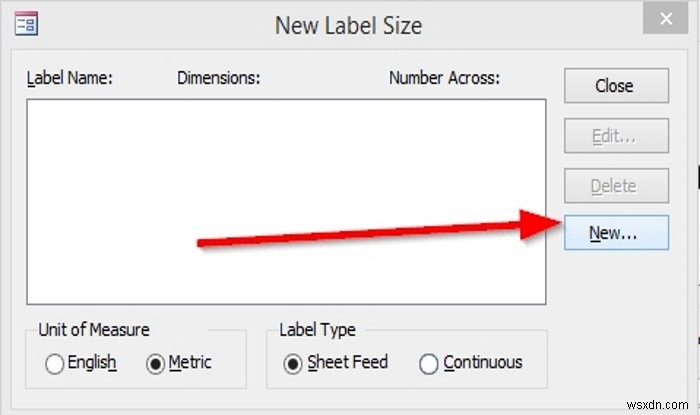 How to create Labels in Microsoft Access
