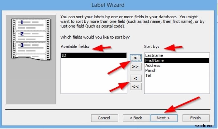 How to create Labels in Microsoft Access