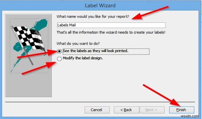 How to create Labels in Microsoft Access