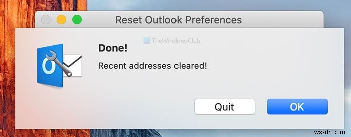 Outlook notifications are not working on Mac