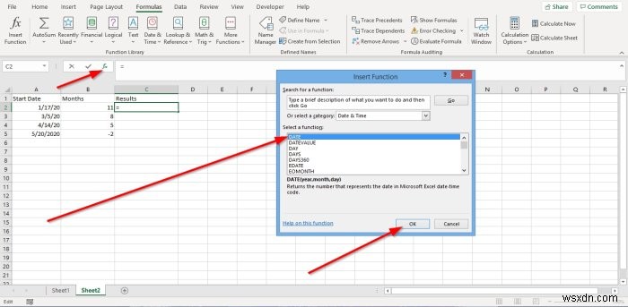 How to Use EDATE and EOMONTH Function in Excel