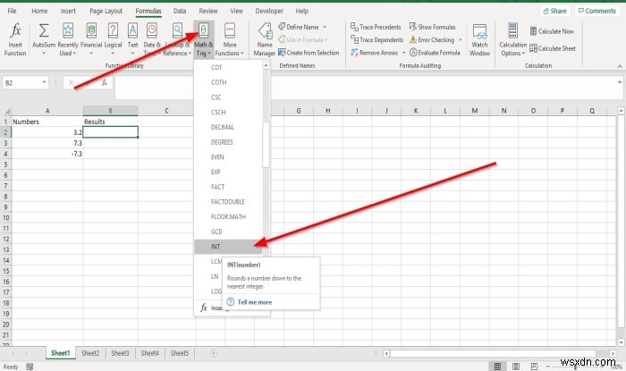 How to use INT and LCM Functions in Microsoft Excel