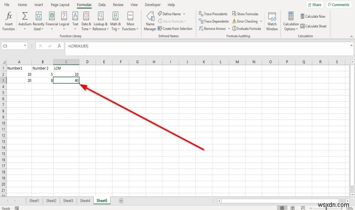 How to use INT and LCM Functions in Microsoft Excel