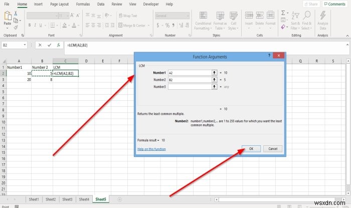 How to use INT and LCM Functions in Microsoft Excel